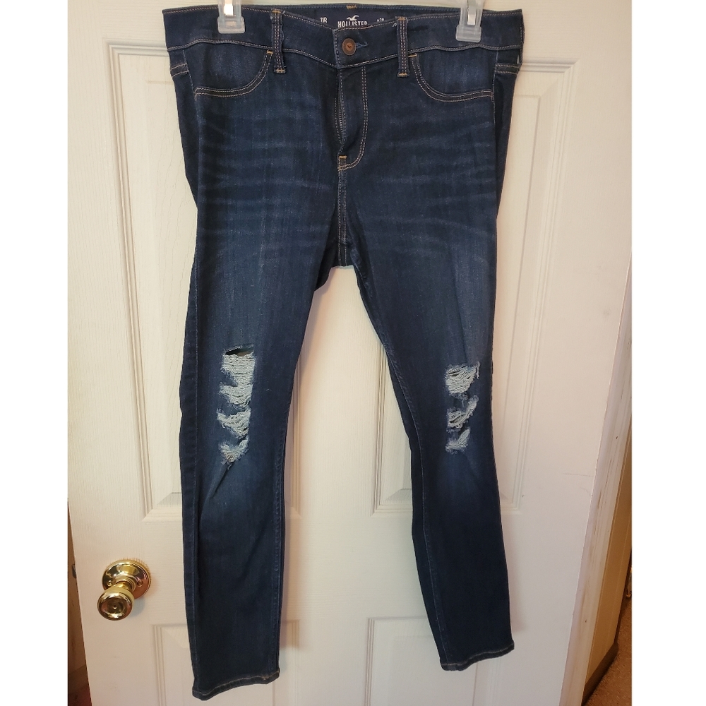 Hollister Low Rise Ripped Jean Leggings